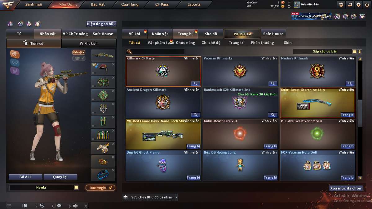 shop acc cf uy tin gia re